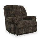  Manufacturer Color_Chocolate  -- Movie Man Fabric Recliner with Wall Recline IMAGE 1
