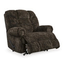  Manufacturer Color_Chocolate  -- Movie Man Fabric Recliner with Wall Recline IMAGE 2
