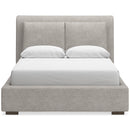  Size_Queen  -- Cabalynn Upholstered Platform Bed IMAGE 2