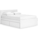  Onita EB9630B12 Queen Panel Platform Bed with 1 Side Storage IMAGE 1