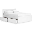  Onita EB9630B12 Queen Panel Platform Bed with 1 Side Storage IMAGE 2