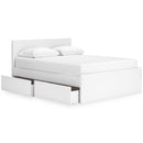  Onita EB9630B16 Queen Panel Platform Bed with 2 Side Storage IMAGE 2