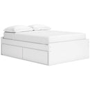  Onita EB9630B9 Full Platform Bed with 1 Side Storage IMAGE 1
