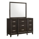  Elements International Beaumont B.1140 Dresser Mirror- Merlot IMAGE 1