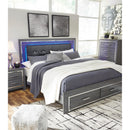  Lodanna B214B13 King Panel Bed with 2 Storage Drawers IMAGE 10