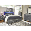  Lodanna B214B13 King Panel Bed with 2 Storage Drawers IMAGE 11