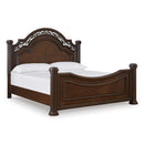  Lavinton B764B5 Queen Poster Bed IMAGE 1