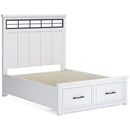  Size_Queen  -- Ashbryn Panel Bed with Storage IMAGE 5