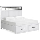  Ashbryn B844B4 King Panel Storage Bed IMAGE 1