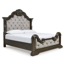  Size_Queen  -- Maylee Upholstered Panel Bed IMAGE 1
