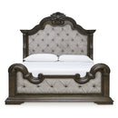  Size_Queen  -- Maylee Upholstered Panel Bed IMAGE 2