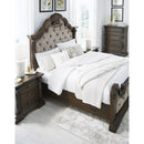  Size_Queen  -- Maylee Upholstered Panel Bed IMAGE 9