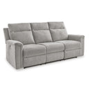  Manufacturer Color_Ash  -- Barnsana Power Reclining Fabric Sofa IMAGE 1