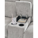  Manufacturer Color_Ash  -- Barnsana Power Reclining Fabric Loveseat with Console IMAGE 7