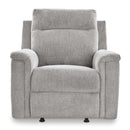  Manufacturer Color_Ash  -- Barnsana Power Rocker Fabric Recliner IMAGE 3
