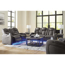  Manufacturer Color_Shadow  -- Fyne Dyme Power Leather Look Recliner IMAGE 10