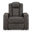  Manufacturer Color_Shadow  -- Fyne Dyme Power Leather Look Recliner IMAGE 3