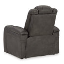 Manufacturer Color_Shadow  -- Fyne Dyme Power Leather Look Recliner IMAGE 5
