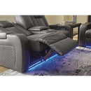  Manufacturer Color_Shadow  -- Fyne Dyme Power Reclining Leather Look Sofa IMAGE 12