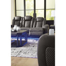  Manufacturer Color_Shadow  -- Fyne Dyme Power Reclining Leather Look Sofa IMAGE 16
