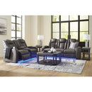  Manufacturer Color_Shadow  -- Fyne Dyme Power Reclining Leather Look Sofa IMAGE 19