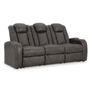  Manufacturer Color_Shadow  -- Fyne Dyme Power Reclining Leather Look Sofa IMAGE 1