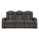  Manufacturer Color_Shadow  -- Fyne Dyme Power Reclining Leather Look Sofa IMAGE 3