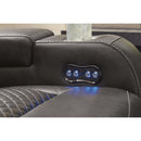  Manufacturer Color_Shadow  -- Fyne Dyme Power Reclining Leather Look Loveseat with Console IMAGE 11