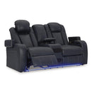  Fyne-Dyme 3660318 Power Reclining Loveseat with Console and Adjustable Headrest IMAGE 2
