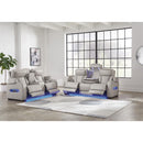  Manufacturer Color_Grey  -- Boyington Power Reclining Leather Match Sofa IMAGE 16