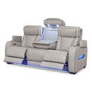  Manufacturer Color_Grey  -- Boyington Power Reclining Leather Match Sofa IMAGE 2