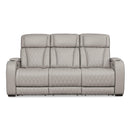  Manufacturer Color_Grey  -- Boyington Power Reclining Leather Match Sofa IMAGE 3