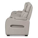  Manufacturer Color_Grey  -- Boyington Power Reclining Leather Match Sofa IMAGE 4