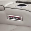  Manufacturer Color_Grey  -- Boyington Power Reclining Leather Match Loveseat with Console IMAGE 11