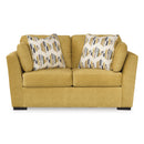  Manufacturer Color_Sunflower  -- Keerwick Stationary Fabric Loveseat IMAGE 2