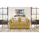  Manufacturer Color_Sunflower  -- Keerwick Stationary Fabric Loveseat IMAGE 5