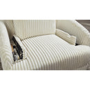  Manufacturer Color_Ivory  -- Tie Breaker Swivel Glider Fabric Recliner IMAGE 9