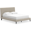  Size_Queen  -- Cielden B1199-81 Queen Upholstered Bed with Roll Slats IMAGE 1