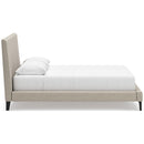  Size_Queen  -- Cielden B1199-81 Queen Upholstered Bed with Roll Slats IMAGE 3