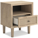  Signature Design by Ashley Cielden B1199-91 One Drawer Night Stand IMAGE 2