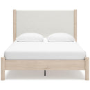  Size_Queen  -- Cadmori Upholstered Panel Bed IMAGE 2