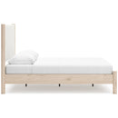  Size_Queen  -- Cadmori Upholstered Panel Bed IMAGE 3
