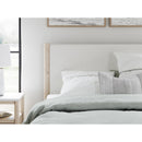  Size_Queen  -- Cadmori Upholstered Panel Bed IMAGE 6