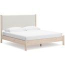  Cadmori B2615B7 King Upholstered Panel Bed IMAGE 1