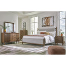  Size_Queen  -- Lyncott Upholstered Panel Bed IMAGE 11