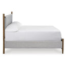  Size_Queen  -- Lyncott Upholstered Panel Bed IMAGE 2