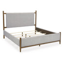  Size_Queen  -- Lyncott Upholstered Panel Bed IMAGE 3