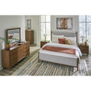  Size_Queen  -- Lyncott Upholstered Panel Bed IMAGE 7