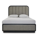  Size_Queen  -- Rowanbeck Upholstered Panel Bed IMAGE 2
