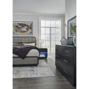  Rowanbeck B821B4 King Upholstered Panel Bed IMAGE 12